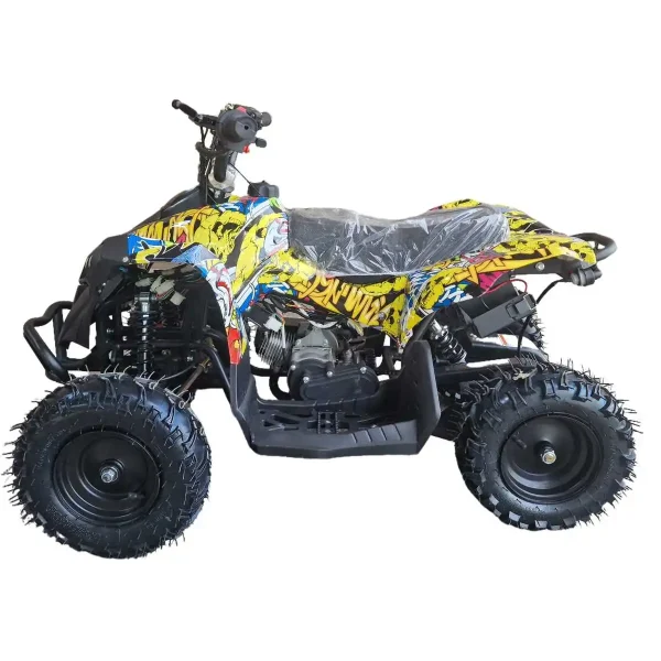 ATV-copii-KXD-Pro-Renegate-3A-e-start-automata1-2timpi-6inch-galben-grafiti-2