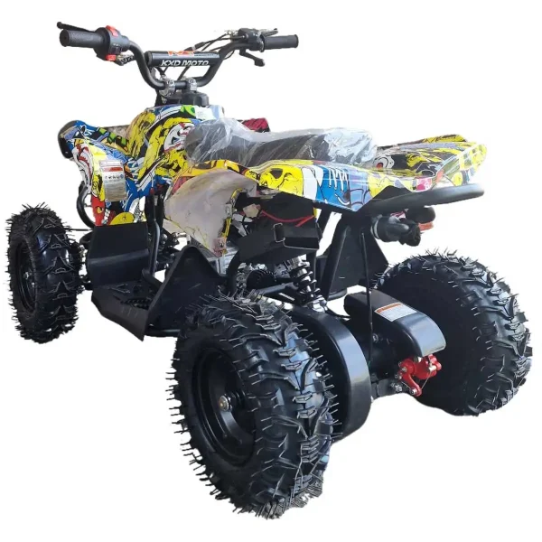 ATV-copii-KXD-Pro-Renegate-3A-e-start-automata1-2timpi-6inch-galben-grafiti-3