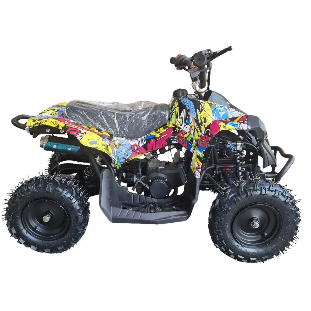 ATV-copii-KXD-Pro-Renegate-3A-e-start-automata1-2timpi-6inch-galben-grafiti-6