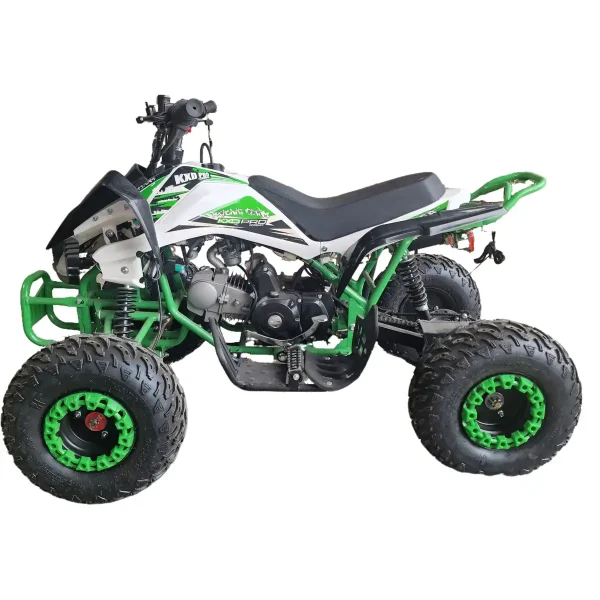 ATV-125cc-benzina-KXD-Raptor004-Cutie-de-viteza-Semi-automata-1+1- Roti-7inch-Verde-Alb-2