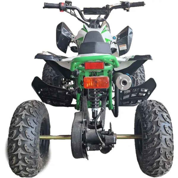 ATV-125cc-benzina-KXD-Raptor004-Cutie-de-viteza-Semi-automata-1+1- Roti-7inch-Verde-Alb-4