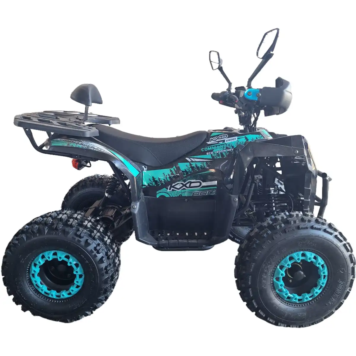 ATV-electric-pentru-copii-si-adolescenti-KXD-PRO-Commander007-1200W-48V-brushless-power-3-trepte-de-viteza-fata-spate-roti-8-inci-negru-turcoaz-6