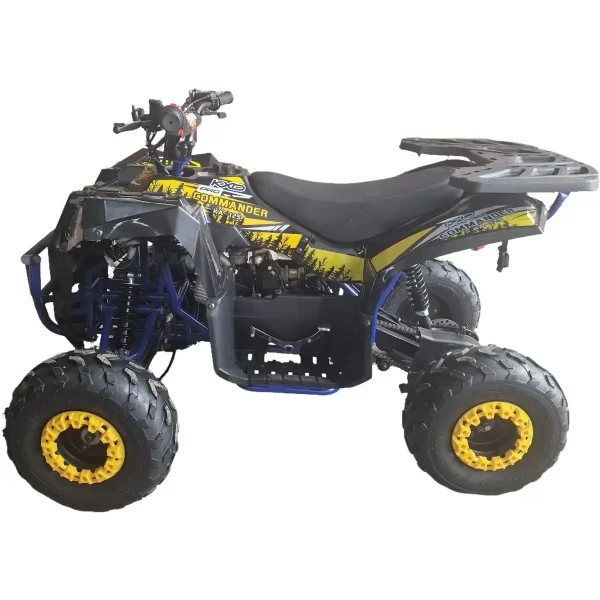 ATV-125cc-pentru-copii-KXD-Pro-Germany-Commander-007-Motor-pe-benzina-in-4-timpi-Pornire-la-buton-Cutie-de-viteza-11-Roti-7-inch-Albastru-Galben-2