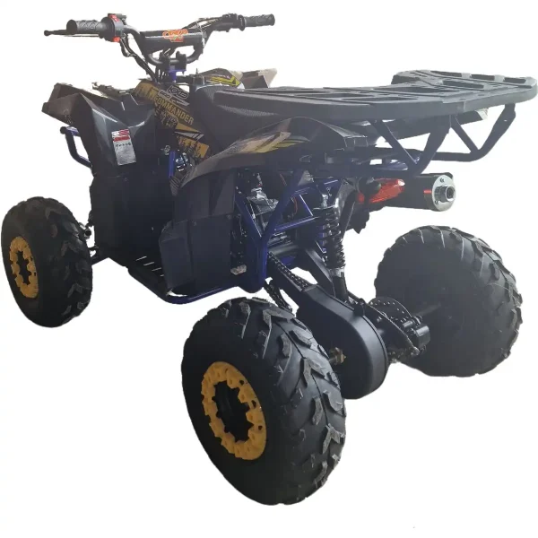 ATV-125cc-pentru-copii-KXD-Pro-Germany-Commander-007-Motor-pe-benzina-in-4-timpi-Pornire-la-buton-Cutie-de-viteza-11-Roti-7-inch-Albastru-Galben-3