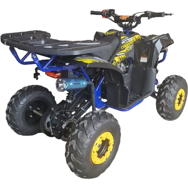 ATV-125cc-pentru-copii-KXD-Pro-Germany-Commander-007-Motor-pe-benzina-in-4-timpi-Pornire-la-buton-Cutie-de-viteza-11-Roti-7-inch-Albastru-Galben-5