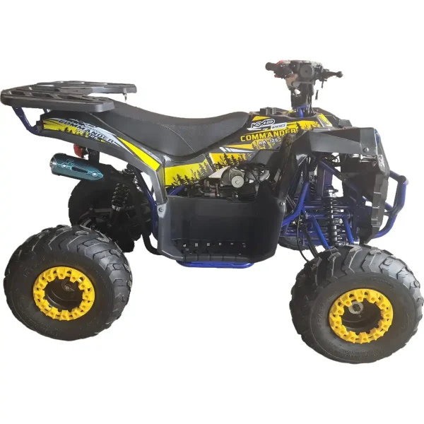 ATV-125cc-pentru-copii-KXD-Pro-Germany-Commander-007-Motor-pe-benzina-in-4-timpi-Pornire-la-buton-Cutie-de-viteza-11-Roti-7-inch-Albastru-Galben-6