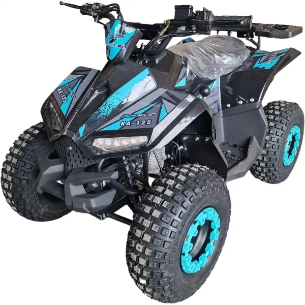 ATV-125cc-pentru-copii-KXD-Pro-Germany-KA-125-003-Motor-pe-benzina-in-4-timpi-Pornire-la-buton-Cutie-de-viteza-11-Roti-7-inch-Turcoaz-1