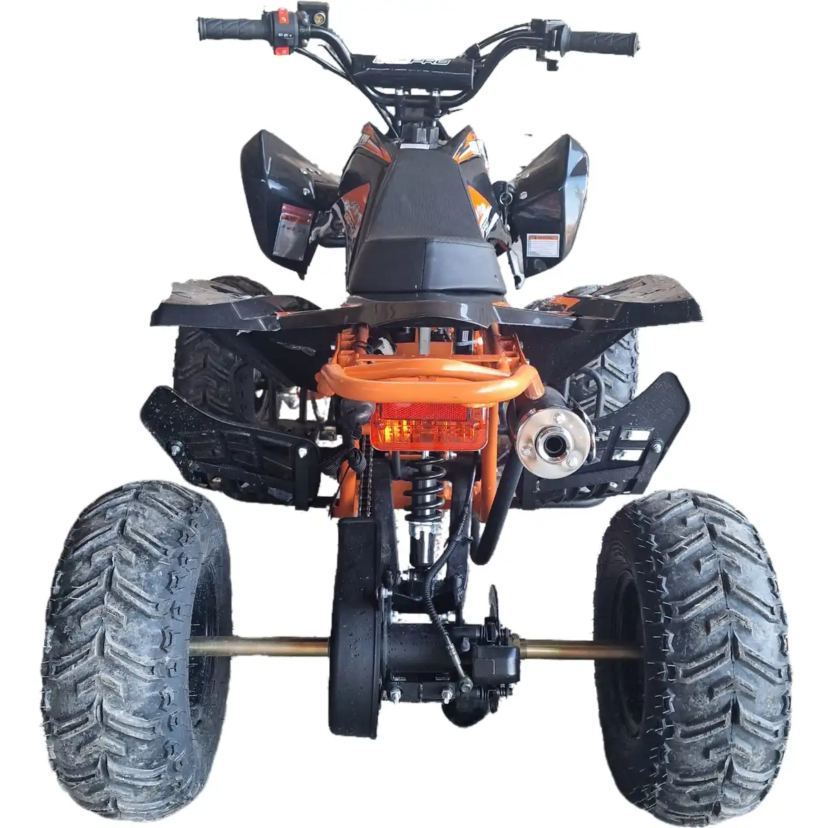 ATV-125cc-pentru-copii-KXD-Pro-Germany-Raptor-004-Motor-pe-benzina-in-4-timpi-Pornire-la-buton-Cutie-de-viteza-Semi-automata-11-Roti-7-inch-Portocaliu-4