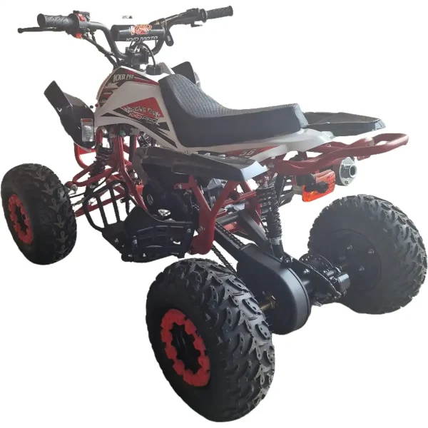 ATV-125cc-pentru-copii-KXD-Pro-Germany-Raptor-004-Motor-pe-benzina-in-4-timpi-Pornire-la-buton-Cutie-de-viteza-Semi-automata-11-Roti-7-inch-Rosu-Alb-3