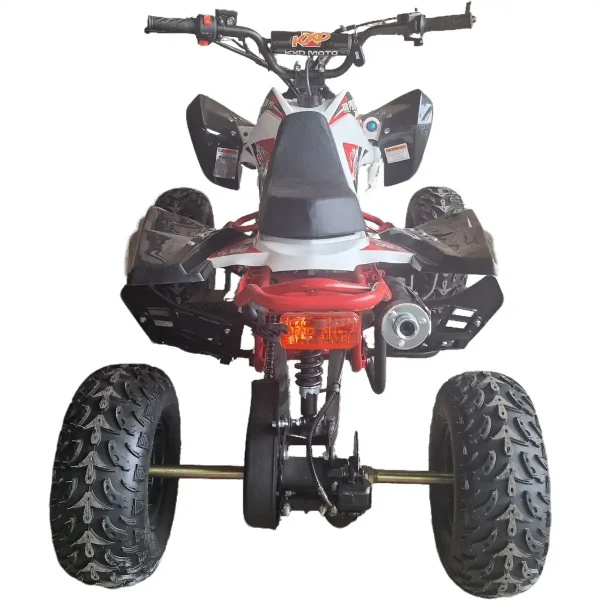 ATV-125cc-pentru-copii-KXD-Pro-Germany-Raptor-004-Motor-pe-benzina-in-4-timpi-Pornire-la-buton-Cutie-de-viteza-Semi-automata-11-Roti-7-inch-Rosu-Alb-4